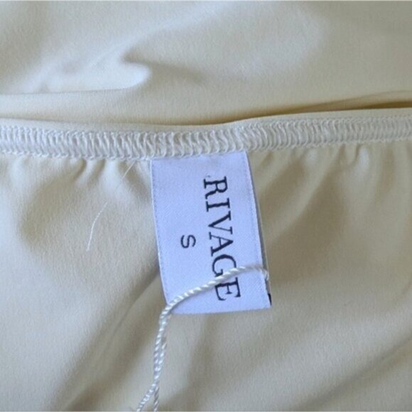 Rivage Alba Swim Dress S NEW Arvorio White Swimsuit Stretch Mini Beach Travel - Picture 6 of 8